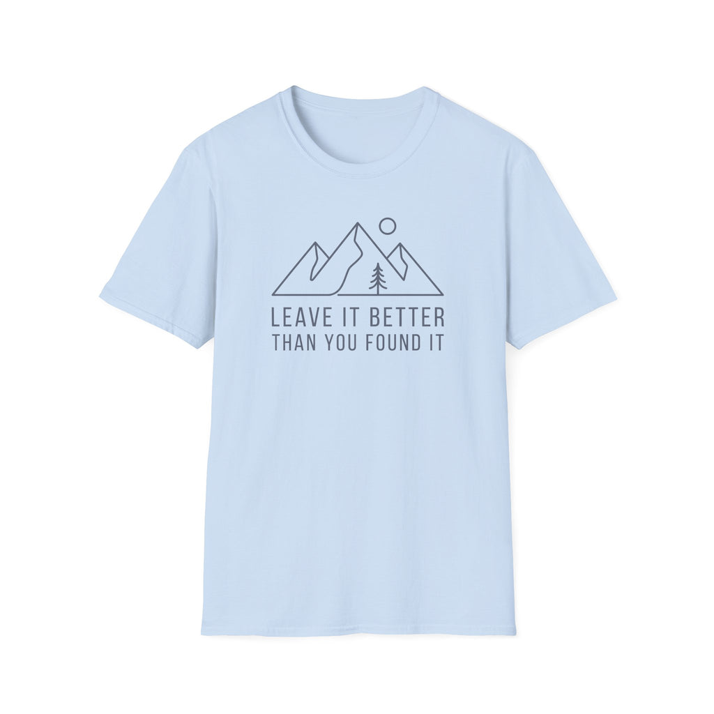 Leave it better line art – Adventure Graphic T-Shirt