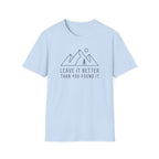 Leave it better line art – Adventure Graphic T-Shirt