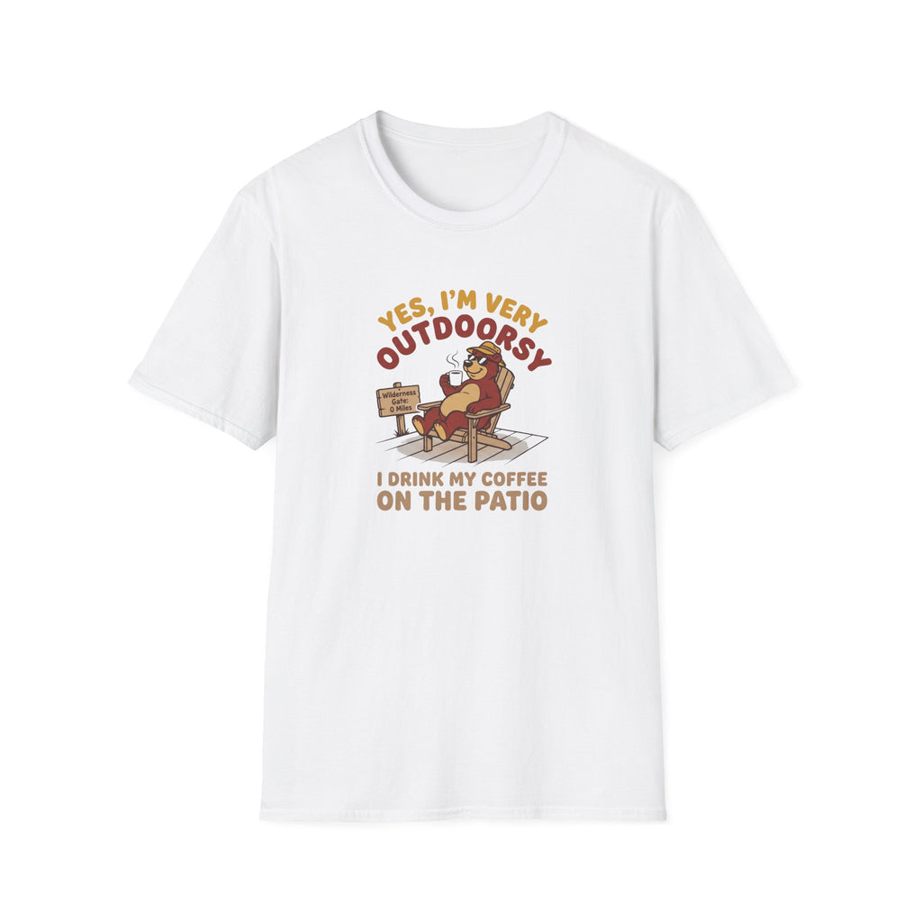 I am outdoorsy bear – Adventure Graphic Cartoon Art T-Shirt