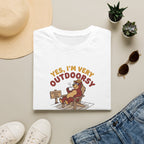 I am outdoorsy bear – Adventure Graphic Cartoon Art T-Shirt