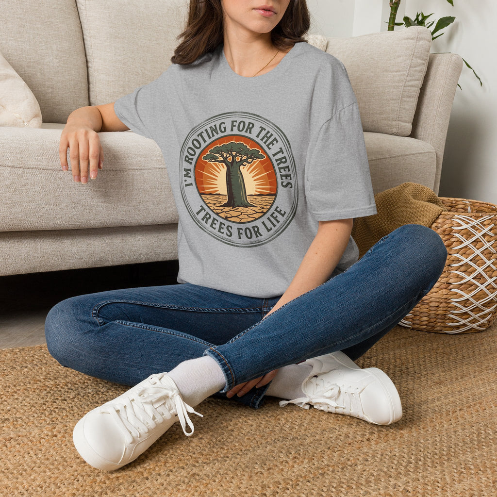 I am rooting for trees baobab – Adventure Graphic Badge Art T-Shirt