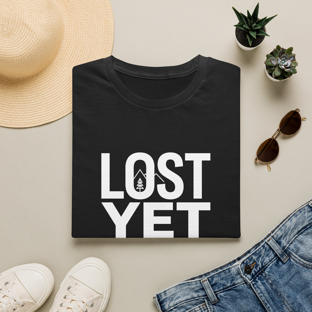 Lost Yet Found Text T-Shirt
