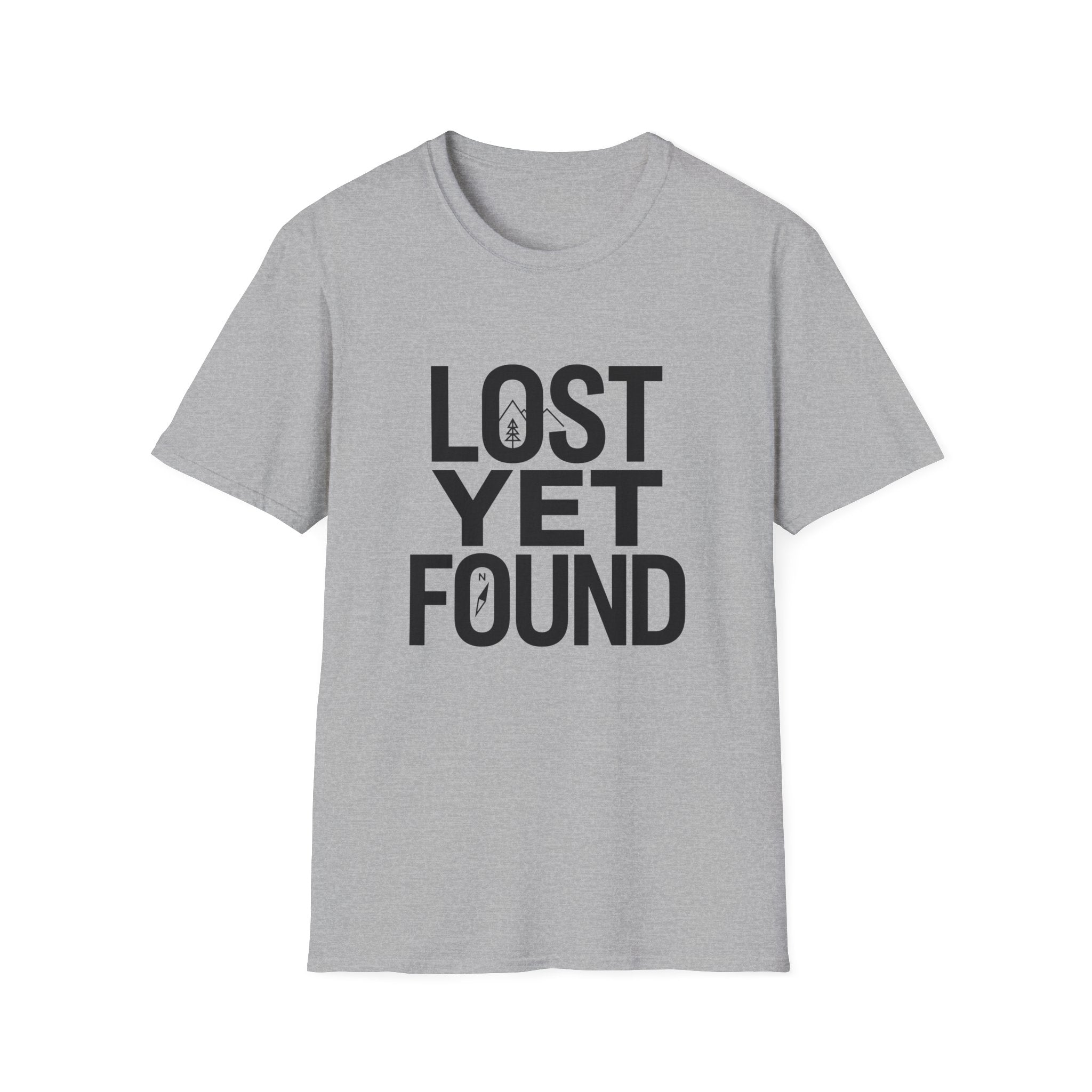 Lost Yet Found Text T-Shirt