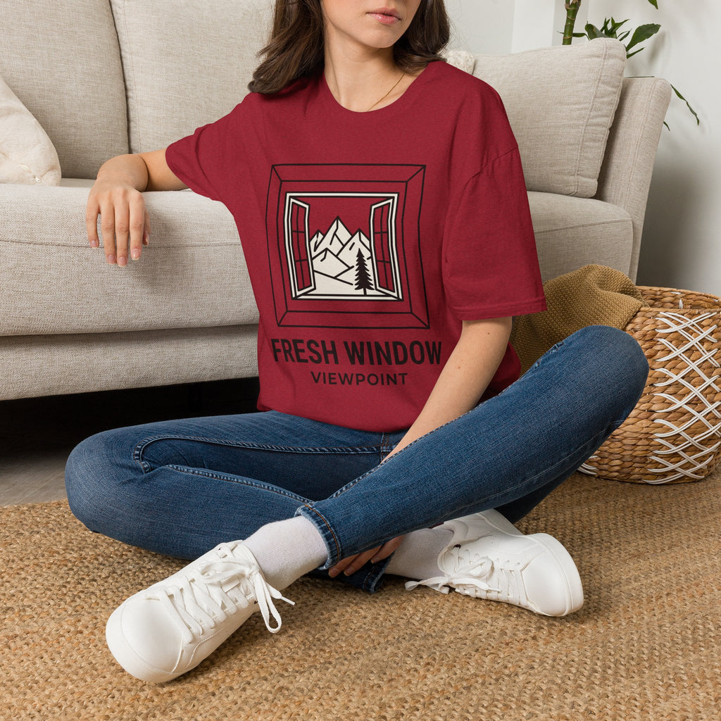 Fresh window – Adventure Graphic Line Art T-Shirt