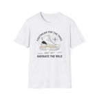Footwear for the trail – Adventure Graphic Blue Print T-Shirt