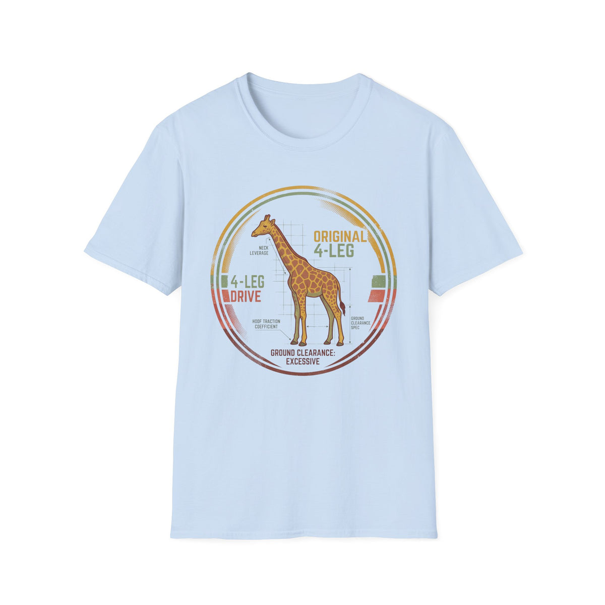 4 leg drive giraffe – Adventure Graphic Art T-Shirt