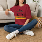Drive there stay connected – Adventure Graphic Art T-Shirt