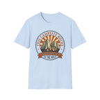 This camp site rocks – Adventure Graphic Badge Art T-Shirt