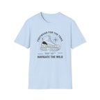 Footwear for the trail – Adventure Graphic Blue Print T-Shirt