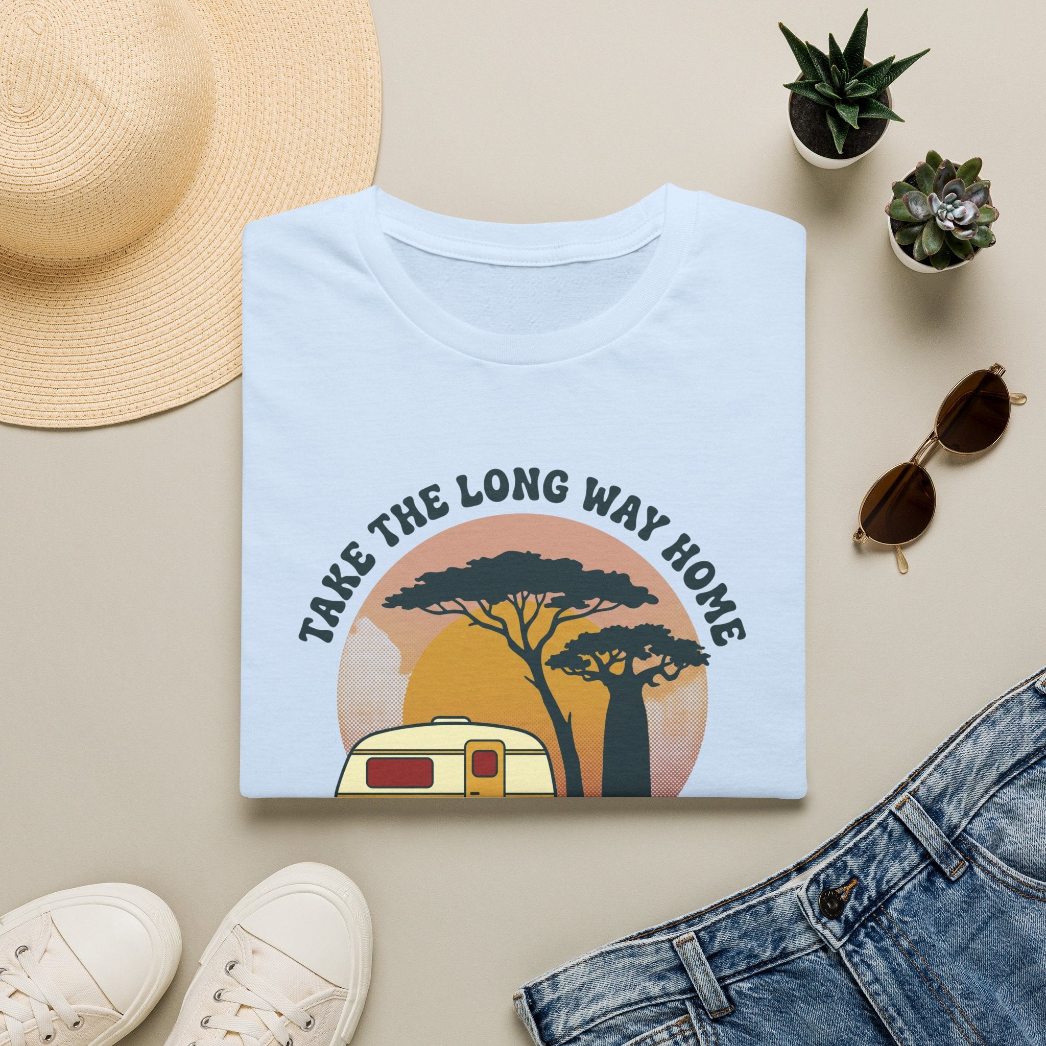 Take the long way home caravan – Adventure Graphic T-Shirt
