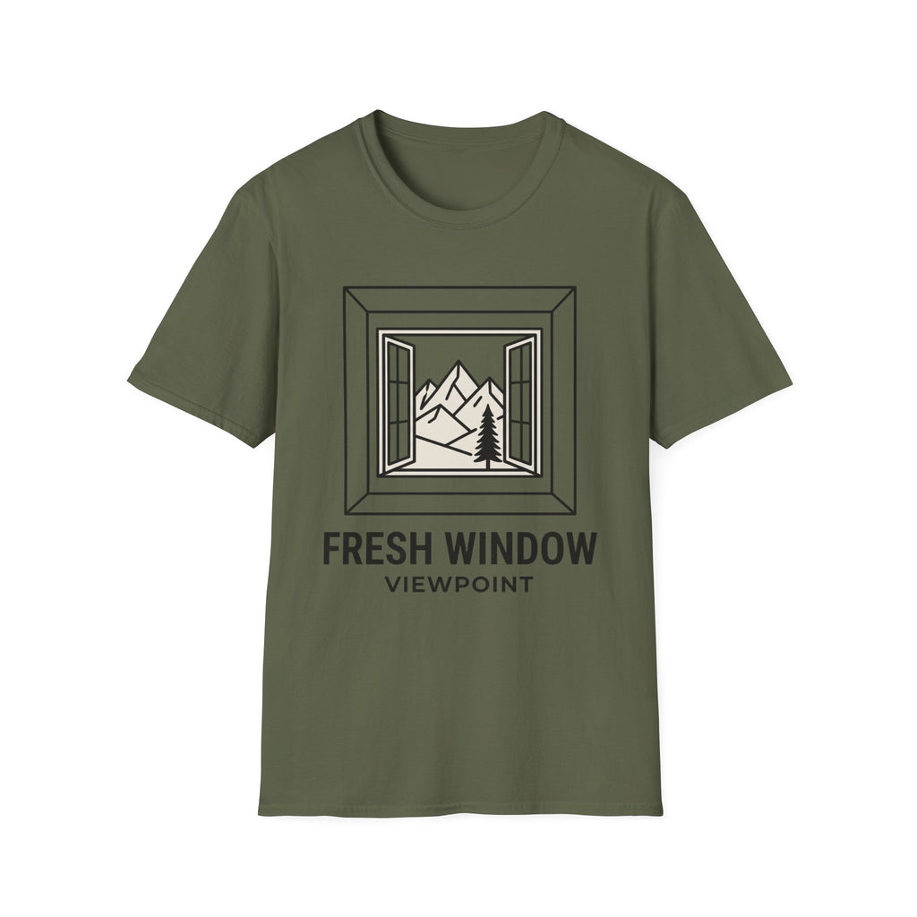 Fresh window – Adventure Graphic Line Art T-Shirt