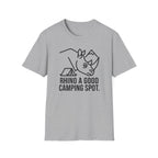 Rhino a good camping spot – Adventure Graphic Line Art T-Shirt