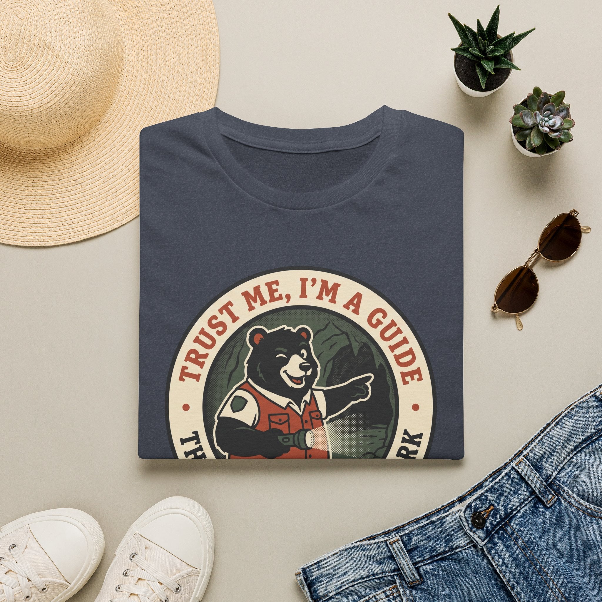 Trust me I am a guide – Adventure Graphic Badge Art T-Shirt