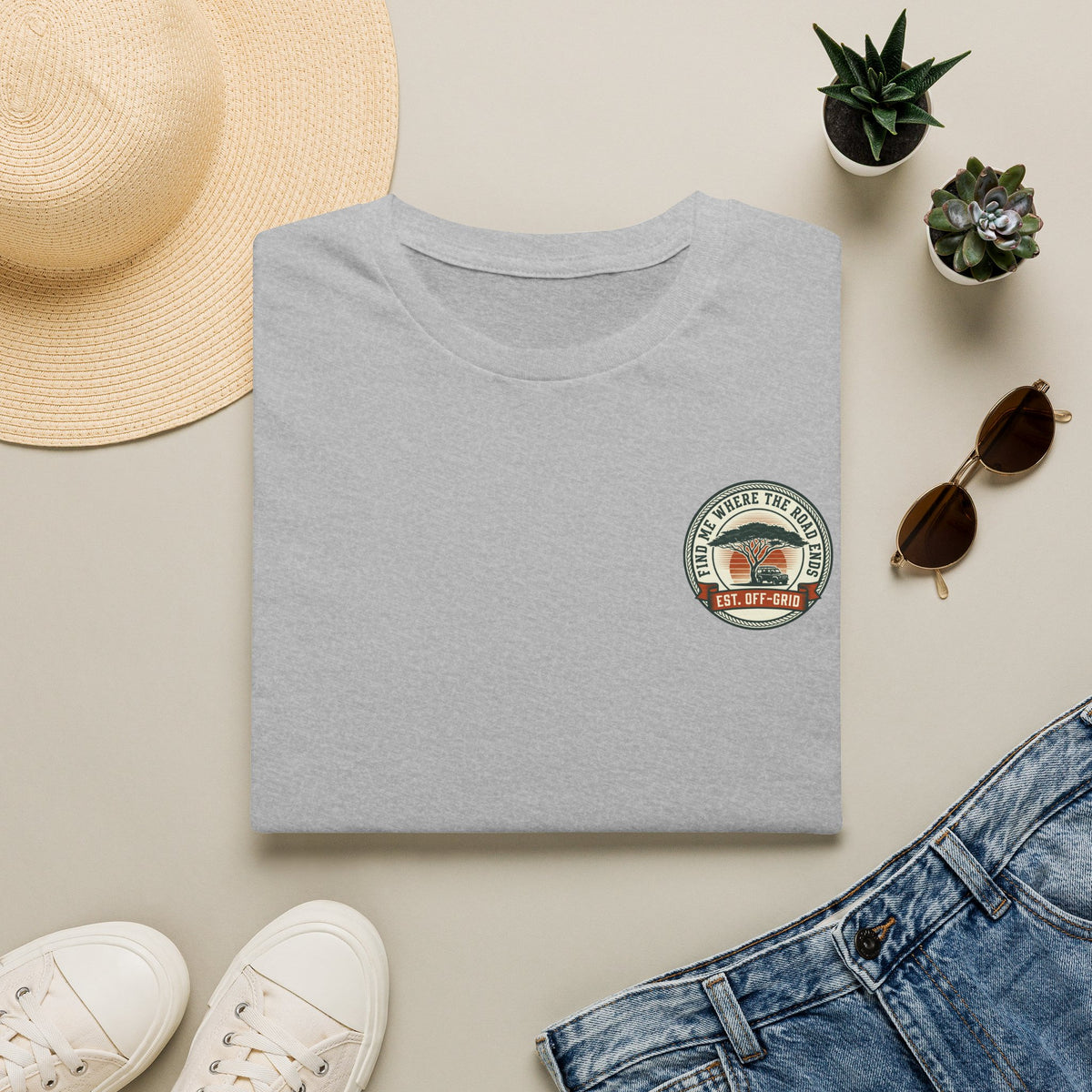 Find me where the road ends – Adventure Graphic T-Shirt