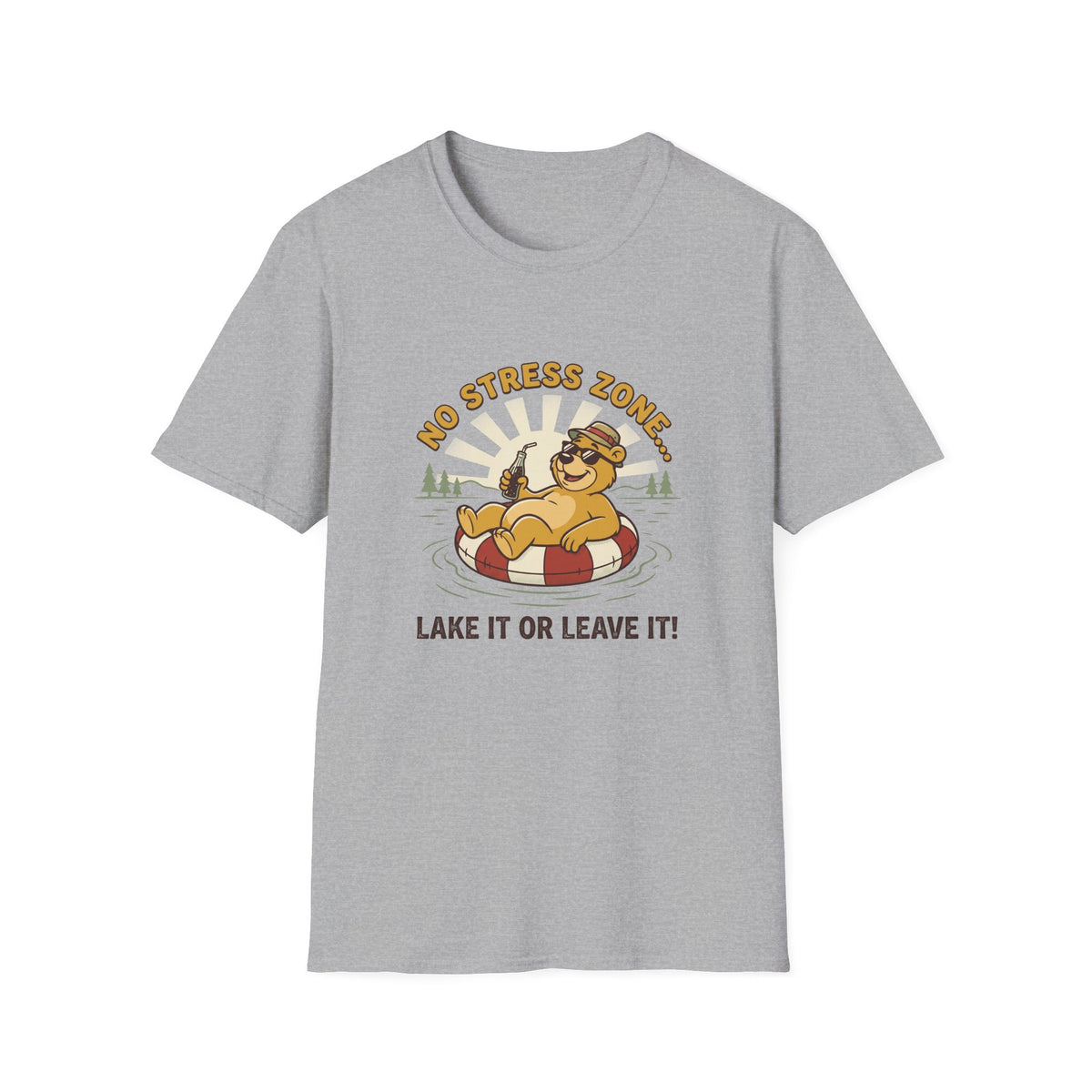lake it or leave it bear – Adventure Graphic Cartoon Art T-Shirt