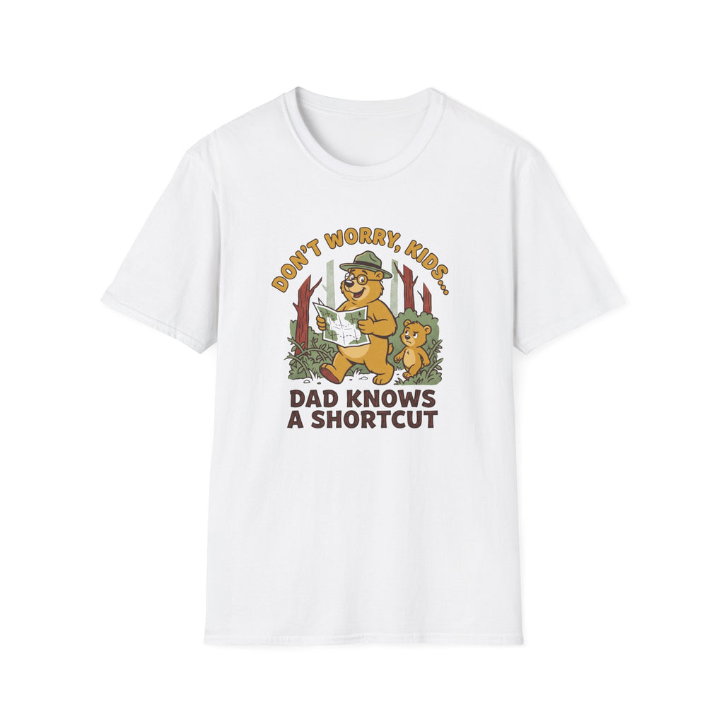 Dad knows short cut bear – Adventure Graphic Cartoon Art T-Shirt