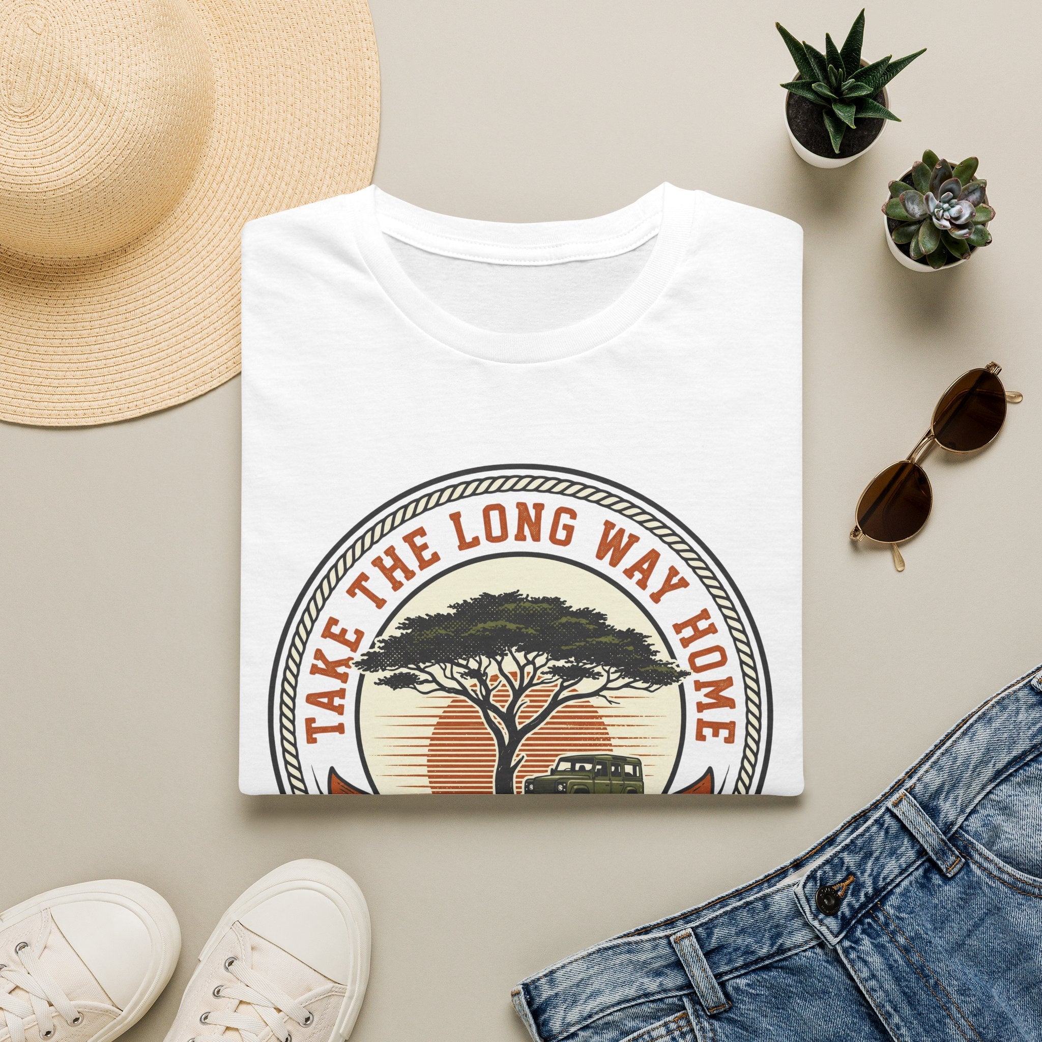 Take the long way Savanna – Adventure Graphic T-Shirt