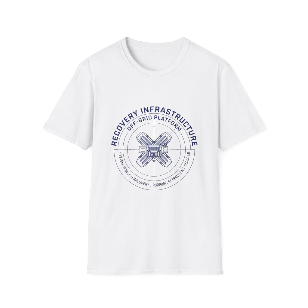 Recovery gear – Adventure Graphic Blue Print T-Shirt