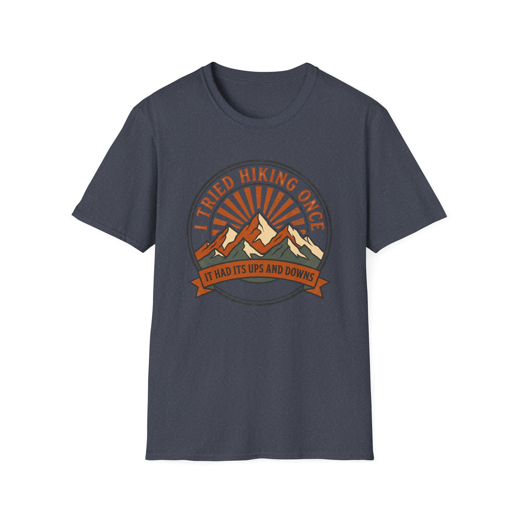 I tried hiking once – Adventure Graphic Badge T-Shirt