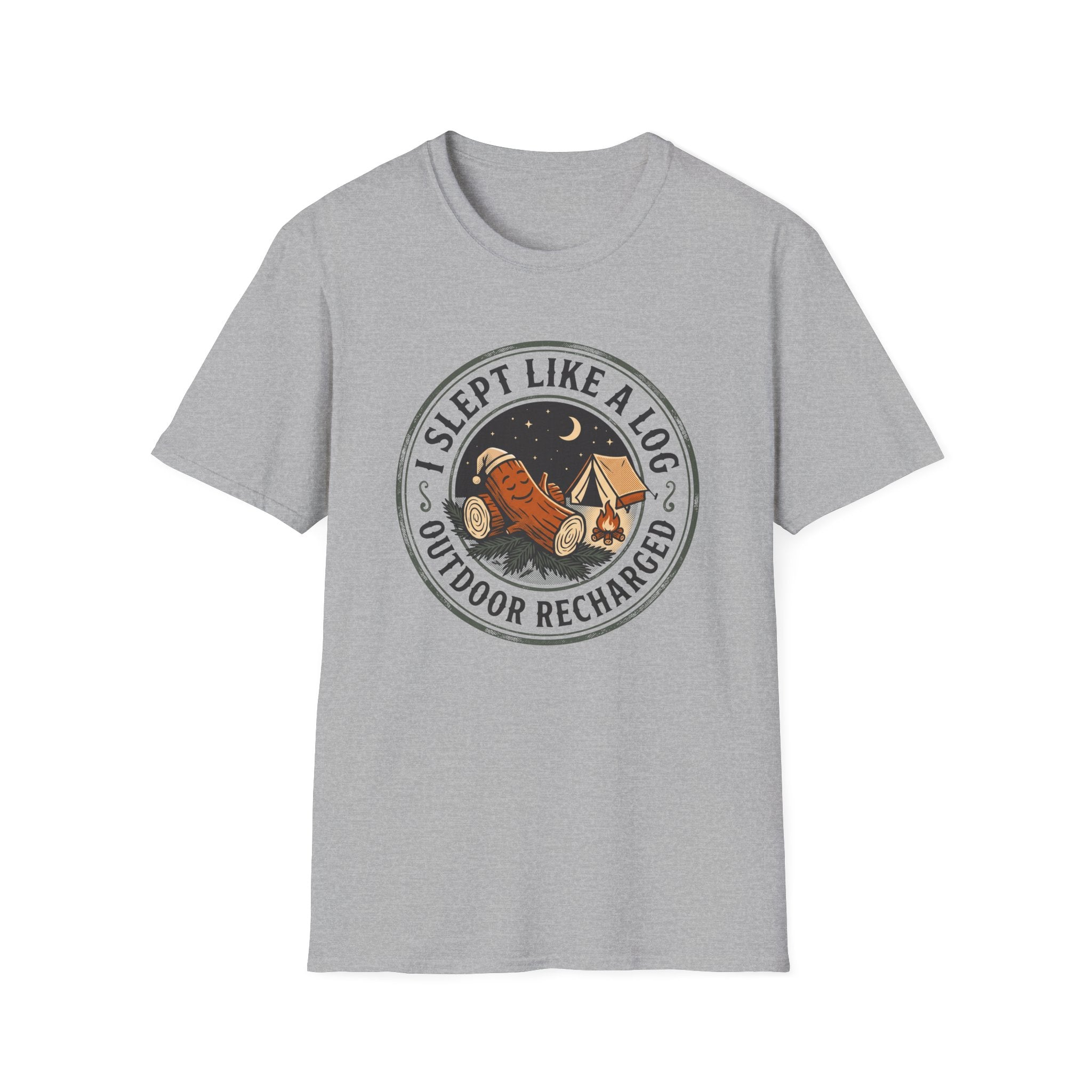 I slept like a log – Adventure Graphic Cartoon Art T-Shirt