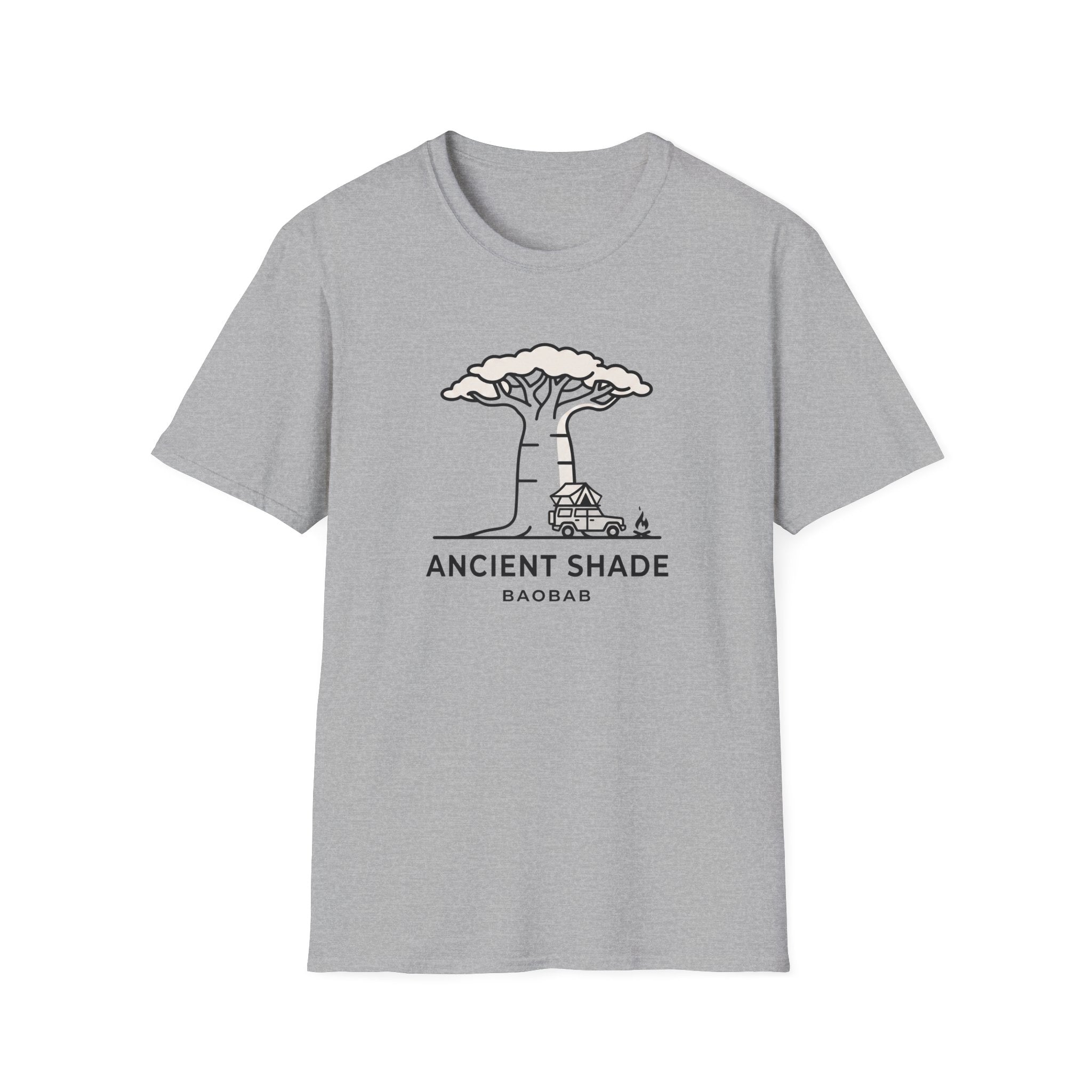 Ancient shade baobab – Adventure Graphic Line Art T-Shirt