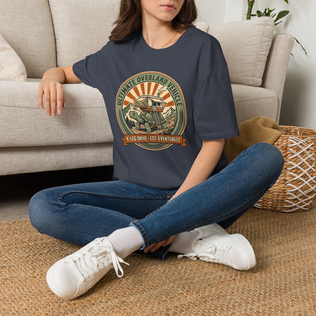 Ultimate overland tortoise – Adventure Graphic Badge Art T-Shirt