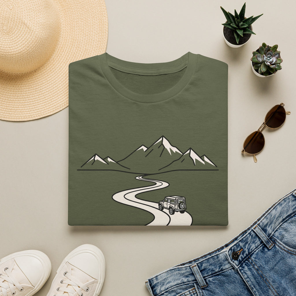 The open road – Adventure Graphic Line Art T-Shirt