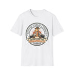Spotted a great camp site giraffe – Adventure Graphic Badge Art T-Shirt