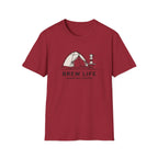 Brew life campfire coffee – Adventure Graphic Line Art T-Shirt