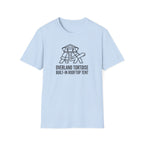 Overland tortoise – Adventure Graphic Line Art T-Shirt