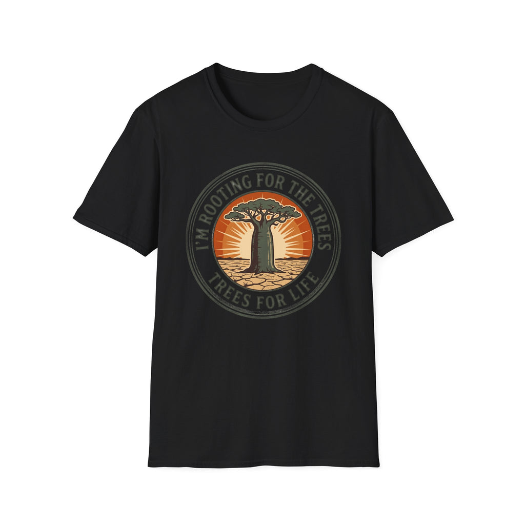 I am rooting for trees baobab – Adventure Graphic Badge Art T-Shirt