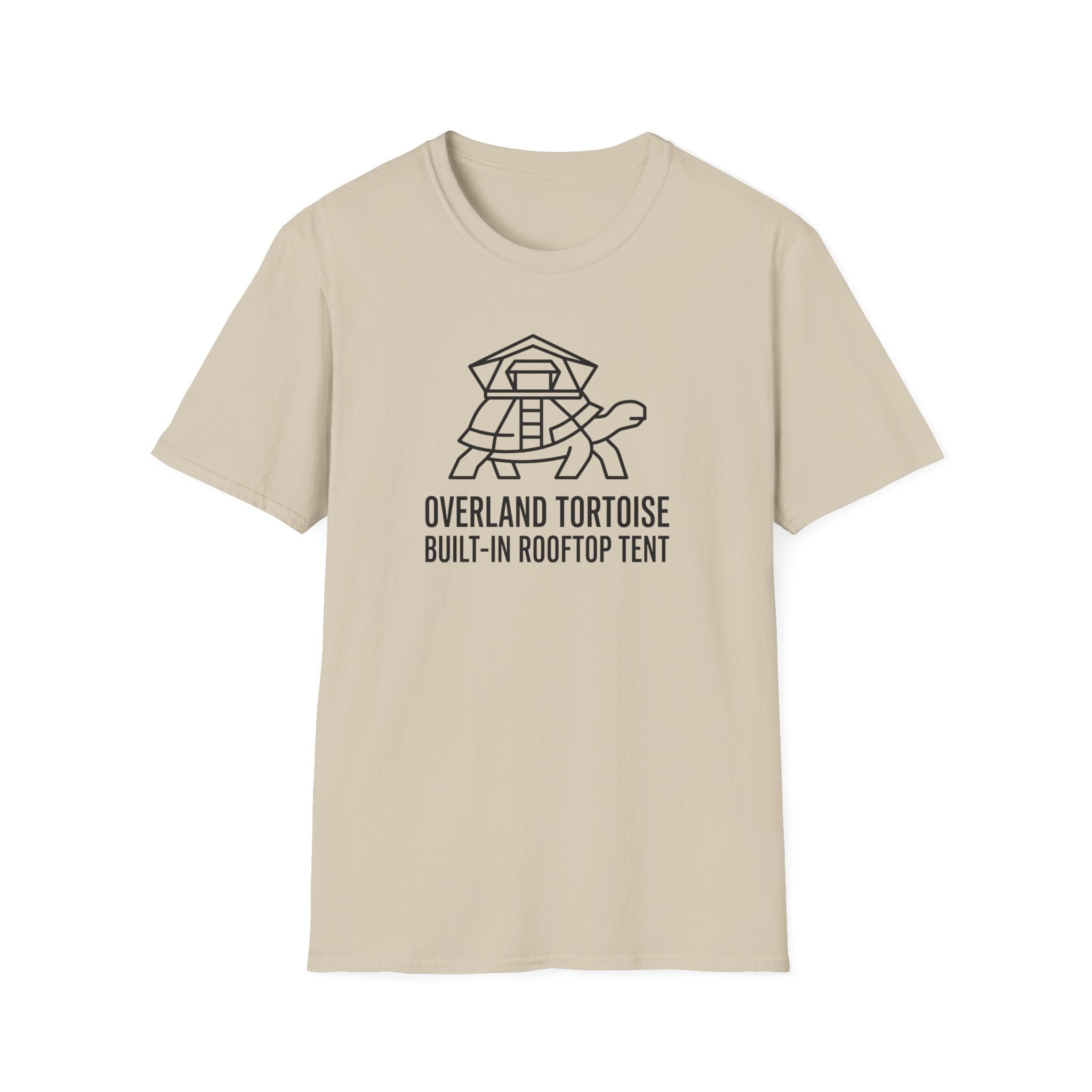 Overland tortoise – Adventure Graphic Line Art T-Shirt