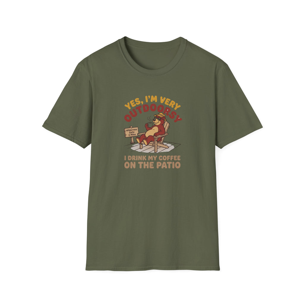 I am outdoorsy bear – Adventure Graphic Cartoon Art T-Shirt
