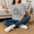 Deep roots forest living – Adventure Graphic Line Art T-Shirt