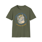 T-Shirt — I Hike for the Snacks Graphic Tee (Backpack Raccoon)