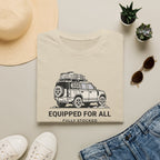 Equipped for all fully stocked – Adventure Graphic Line Art T-Shirt