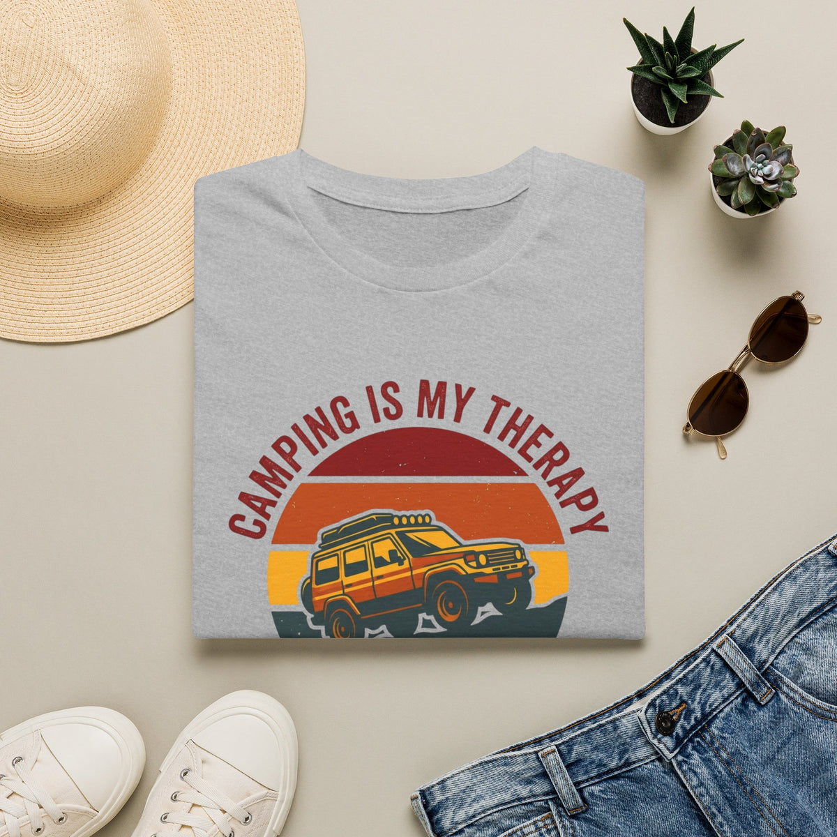 Camping Is My Therapy T-Shirt