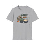 Camp nap eat repeat koala – Adventure Graphic Cartoon Art T-Shirt