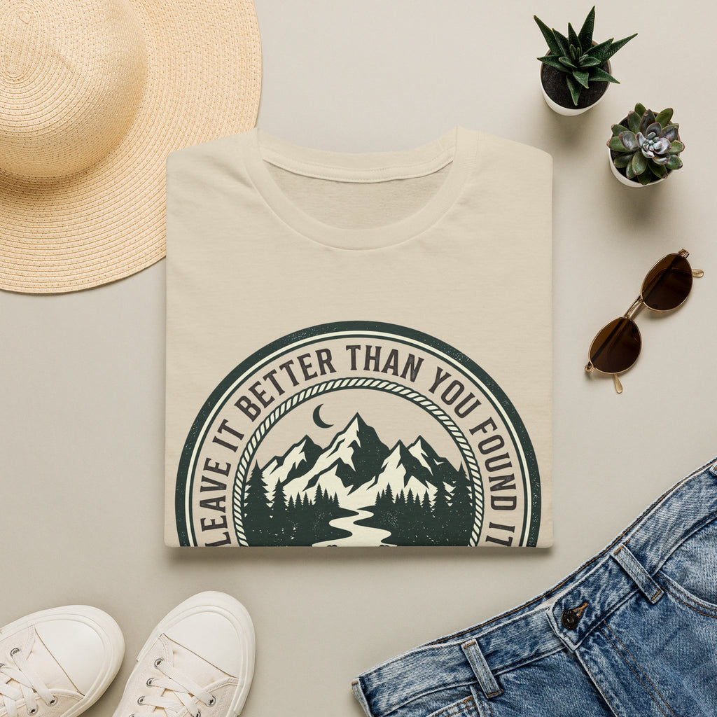 Leave it better – Adventure Graphic Badge T-Shirt