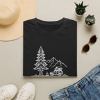 Pine and peak mountain escape – Adventure Graphic Line Art T-Shirt