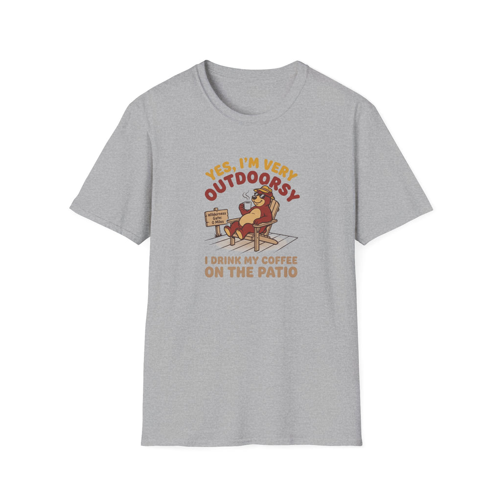I am outdoorsy bear – Adventure Graphic Cartoon Art T-Shirt