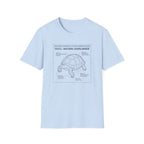 Natural overlander tortoise – Adventure Graphic Blue Print Art T-Shirt