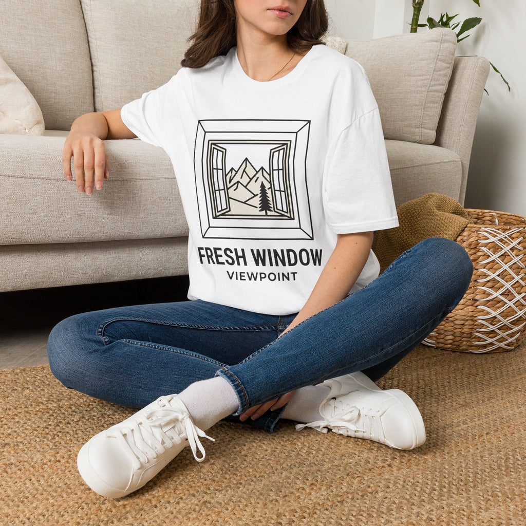 Fresh window – Adventure Graphic Line Art T-Shirt