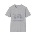 Outdoor infrastructure bike - – Adventure Graphic Blue Print T-Shirt