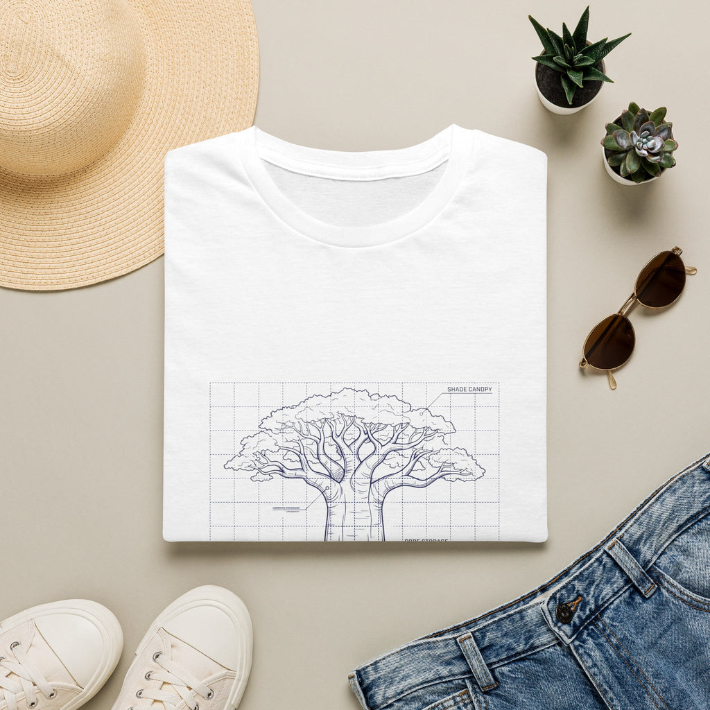 Baobab blue print – Adventure Graphic T-Shirt