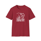 Rhino a good camping spot – Adventure Graphic Line Art T-Shirt