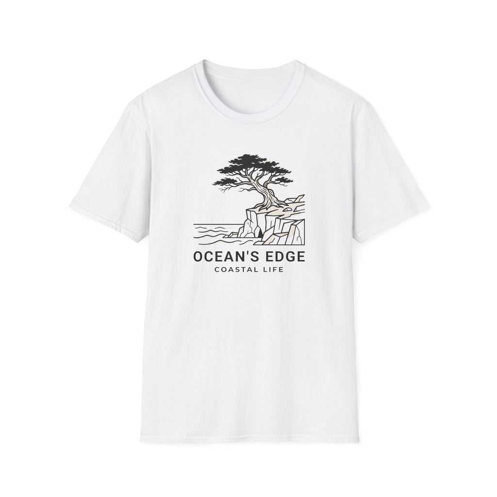 Oceans edge coastal life – Adventure Graphic Line Art T-Shirt