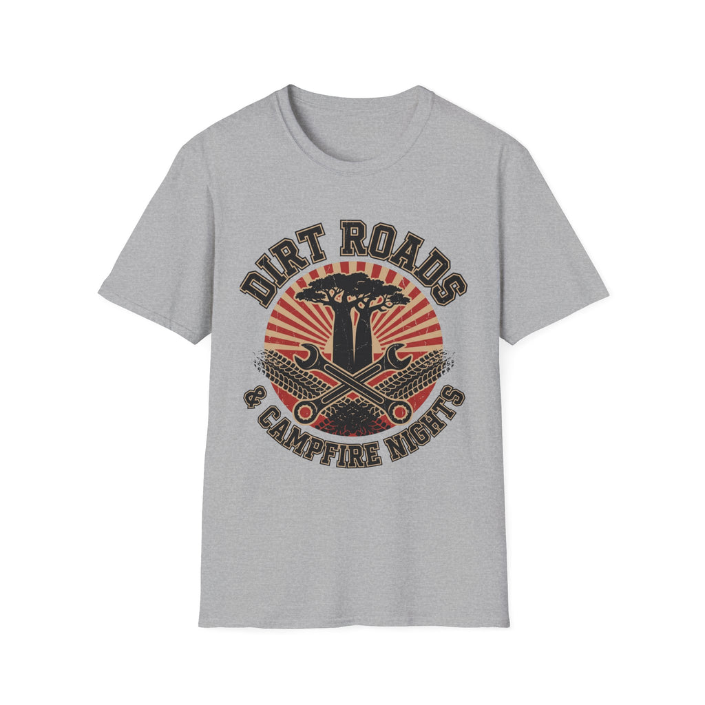 Dirt roads and campfire nights – Adventure Graphic T-Shirt