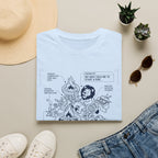 Start a fire lion – Adventure Graphic Blue Print Art T-Shirt