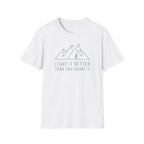 Leave it better line art – Adventure Graphic T-Shirt